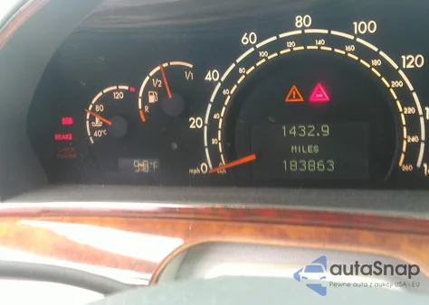 2000 Mercedes-Benz S 500 from USA, damaged, VIN WDBNG75J5YA098491